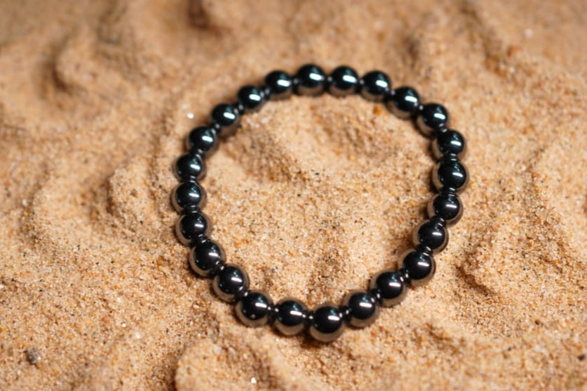 Silver Hematite Bracelet – Grounding, Strength & Focus