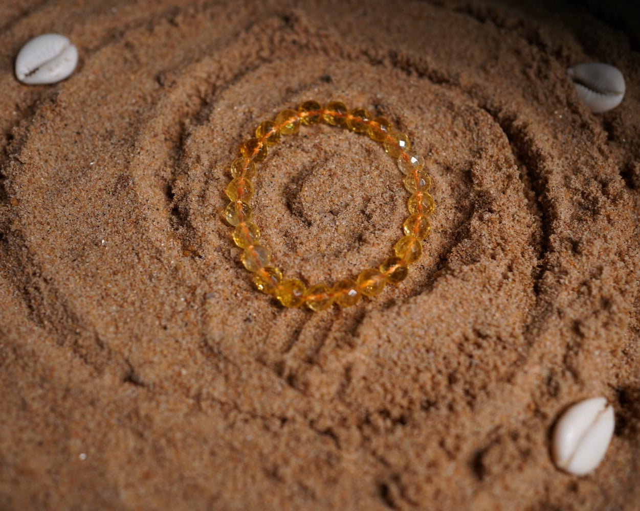 Citrine Diamond-Cut Bracelet – Abundance, Joy & Success