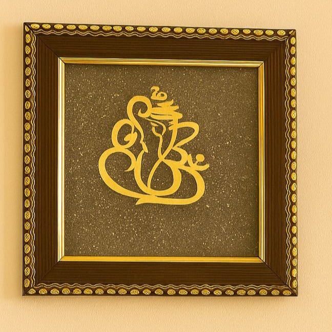Pyrite Ganesh ji frame