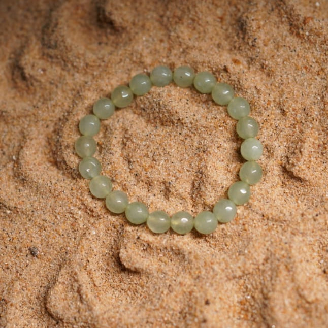 Green Aventurine – Diamond Cut Bracelet | Luck, Prosperity & Heart Healing