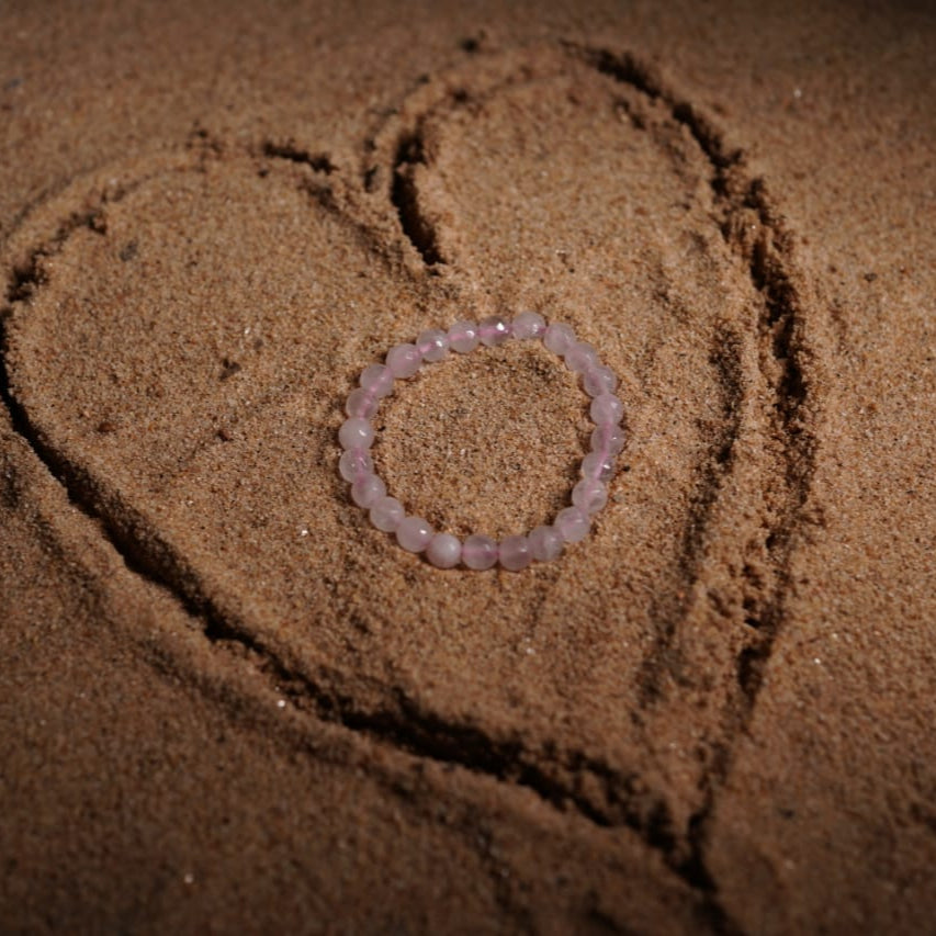 Rose Quartz – Diamond Cut Bracelet | Love, Harmony & Emotional Healing