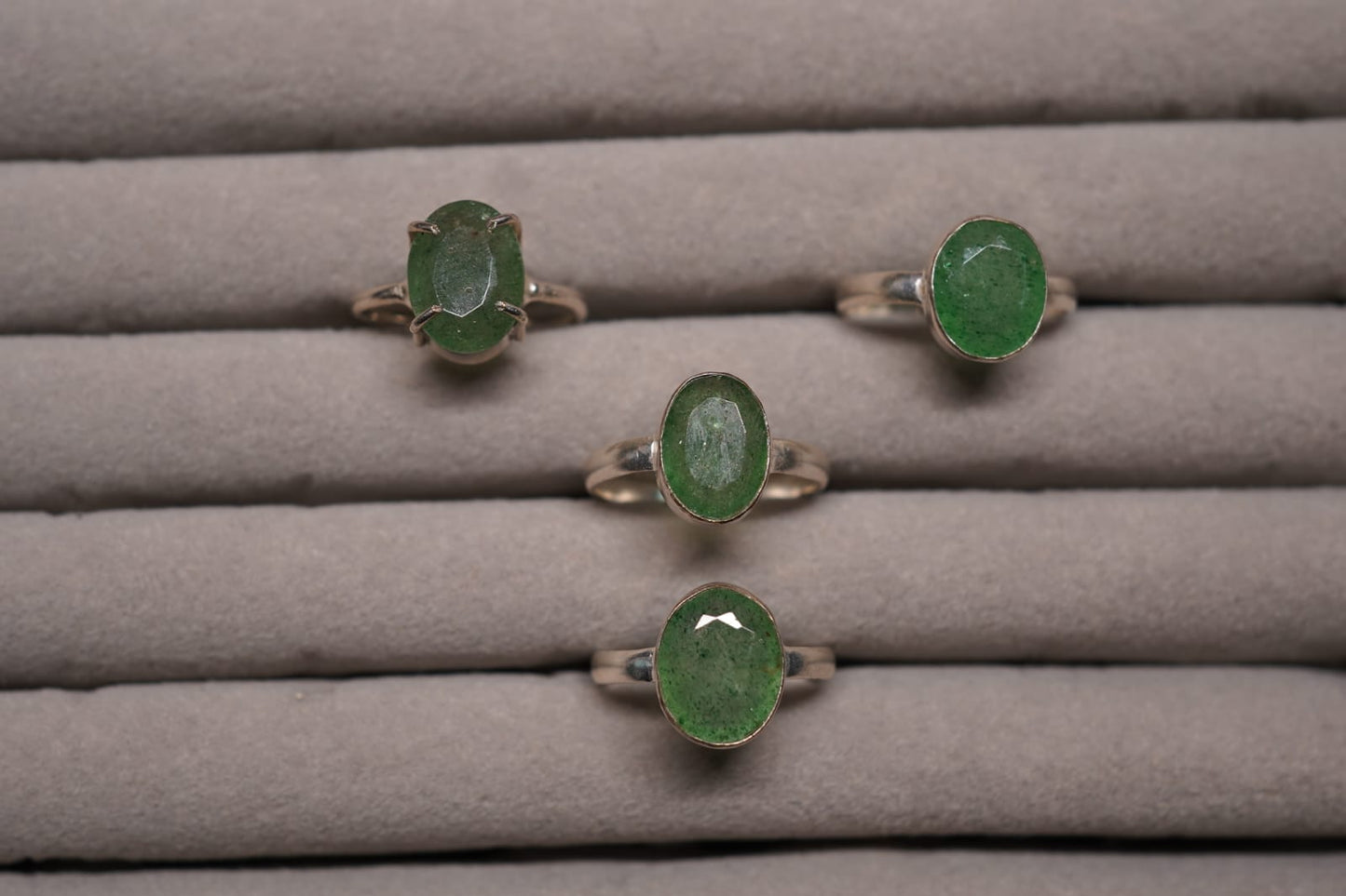 π Green Aventurine Ring β Luck, Prosperity & Heart Healing