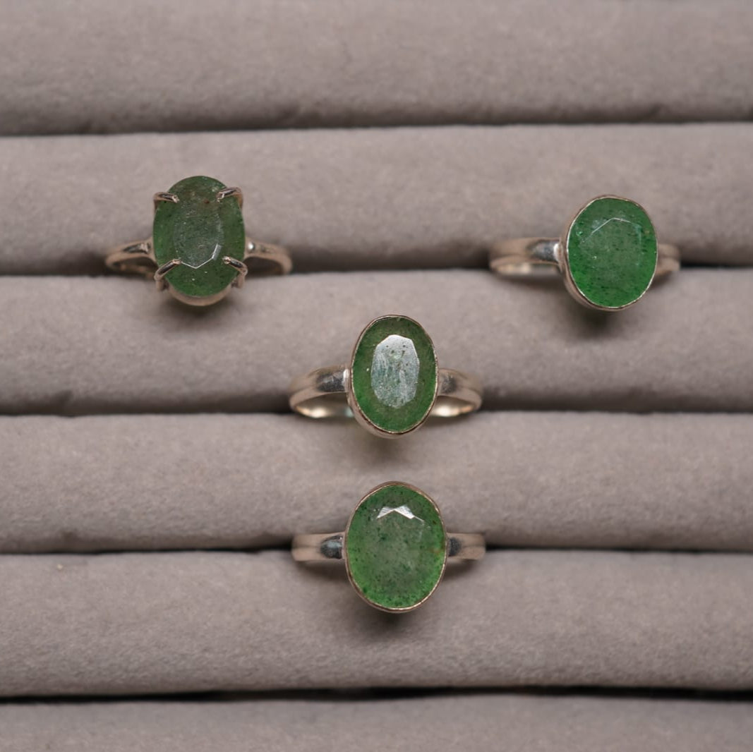 💚 Green Aventurine Ring – Luck, Prosperity & Heart Healing