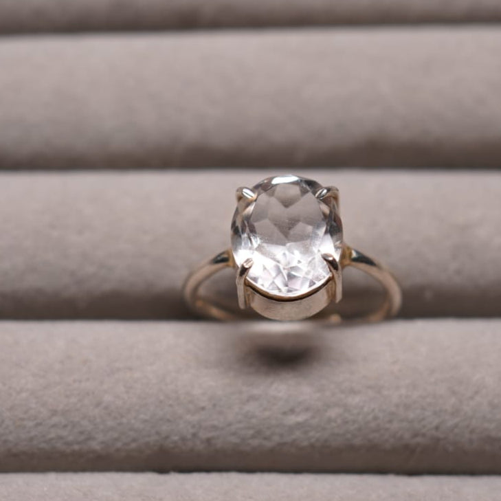 ✨ Clear Quartz Ring – Amplification, Clarity & Healing
