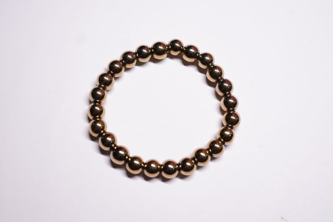 Golden Hematite Bracelet – Strength, Focus & Prosperity