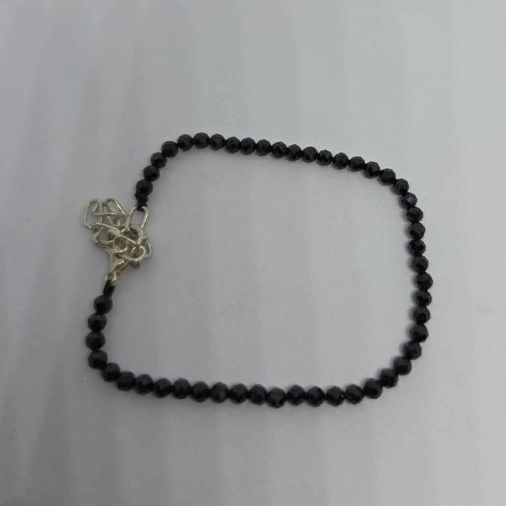 ⚫✨ Black Tourmaline Anklet – Protection, Grounding & Positive Energy