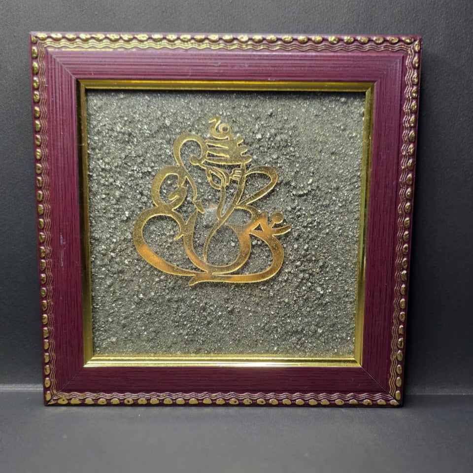 Pyrite Ganesh ji frame