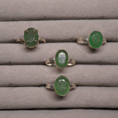 💚 Green Aventurine Ring – Luck, Prosperity & Heart Healing