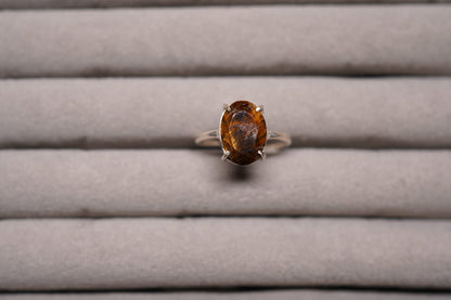 🐯 Tiger’s Eye Ring – Courage, Confidence & Prosperity