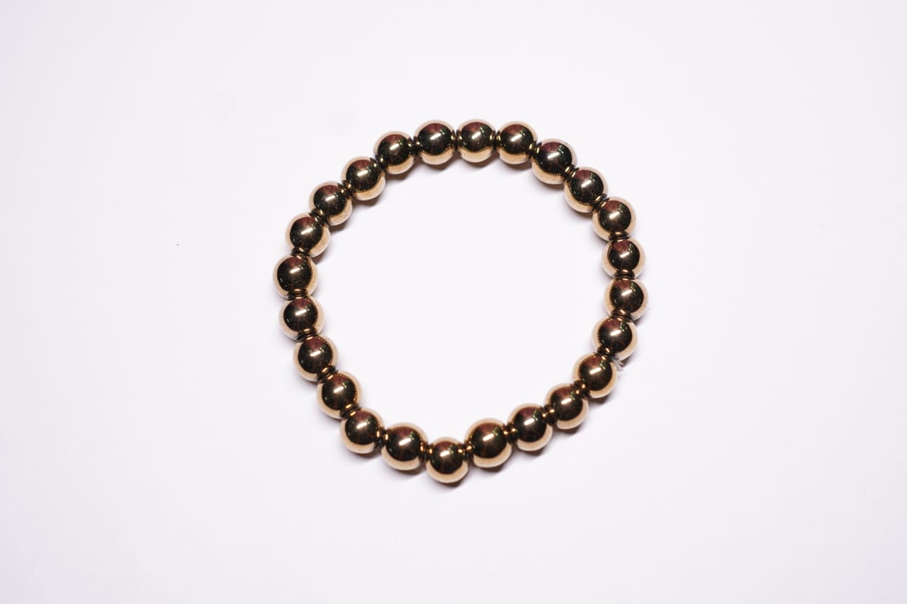 Golden Hematite Bracelet – Strength, Focus & Prosperity