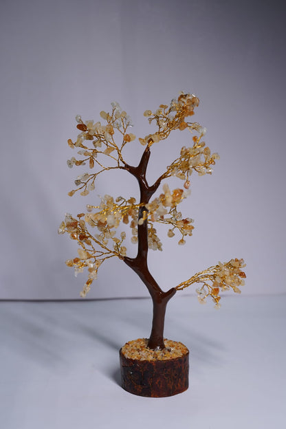 Citrine Crystal Tree – 300 Beads | Wealth, Success & Joy