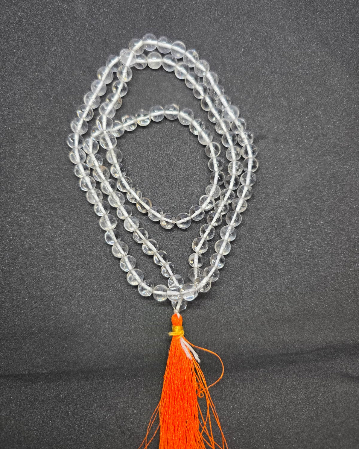 Clear Quartz Crystal Mala for Jaap- 108 beads