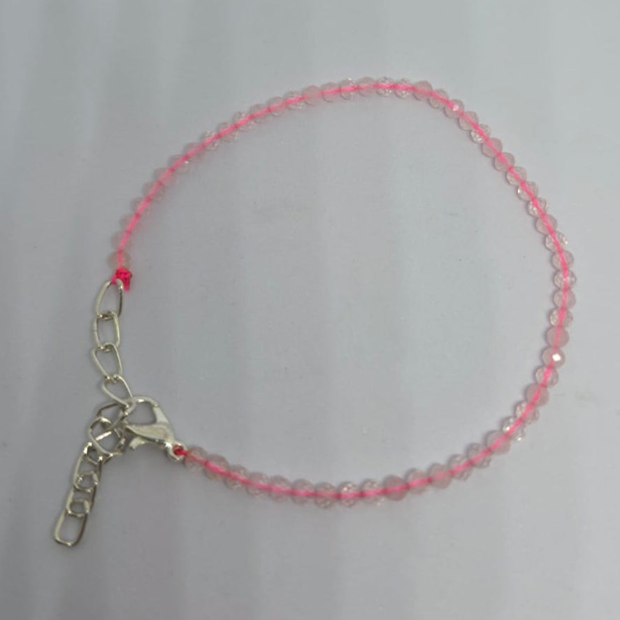 Rose Quartz Anklet